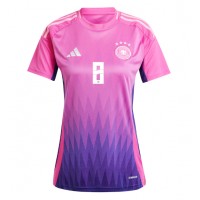 Camiseta Alemania Toni Kroos #8 Segunda Equipación Replica Eurocopa 2024 para mujer mangas cortas